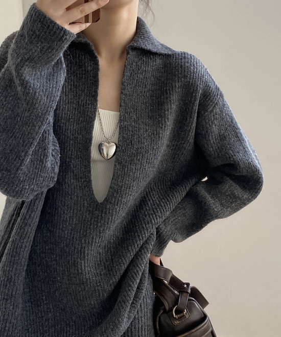 ディープVラペルニットセットアップ