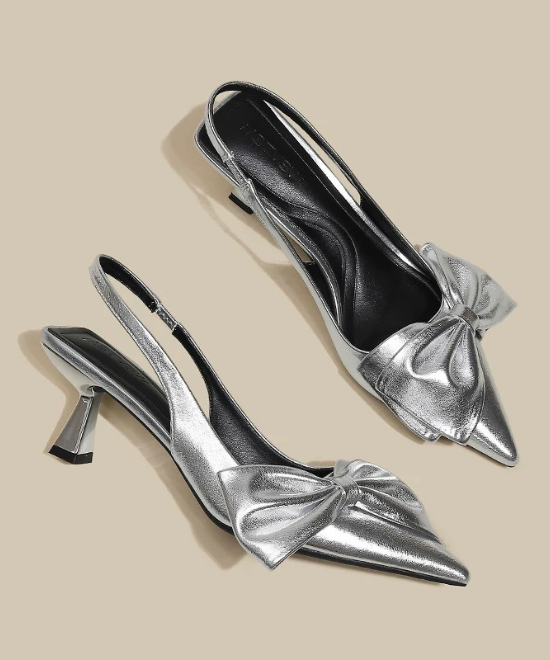 ポインテッドトゥリボンミュール