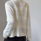 カギ編みニットルーズカーディガン
