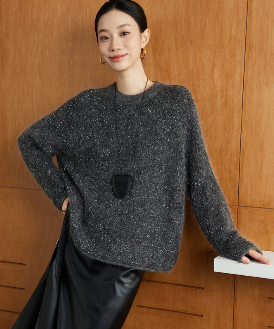 モヘアウールルーズシルエットセーター