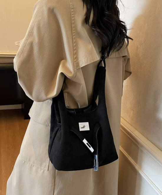 コーデュロイ2WAYバケットバッグ