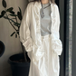 ドローストリングオーバーシャツ