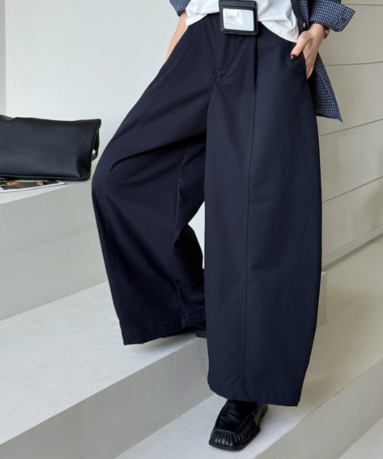 ハイウエストワイドレッグパンツ