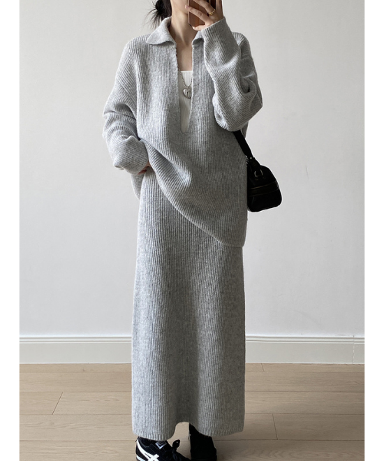 ディープVラペルニットセットアップ