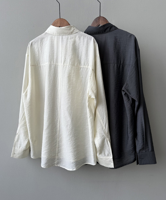 フレンチスカーフスリミングシャツ