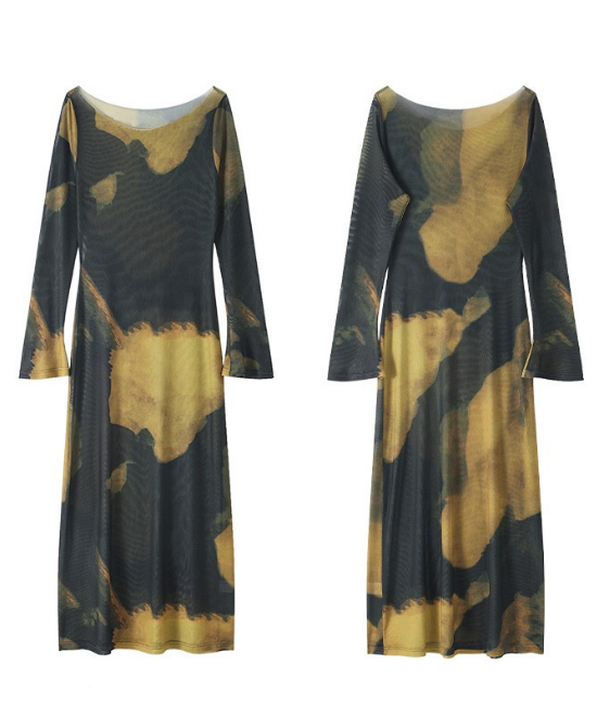 シアーキャミレイヤーワンピース