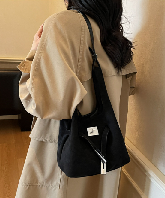 コーデュロイ2WAYバケットバッグ