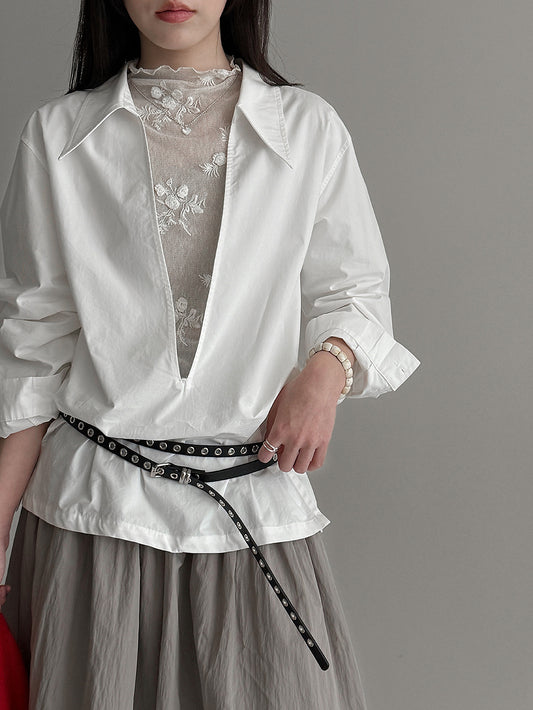 ディープVネックシャツ