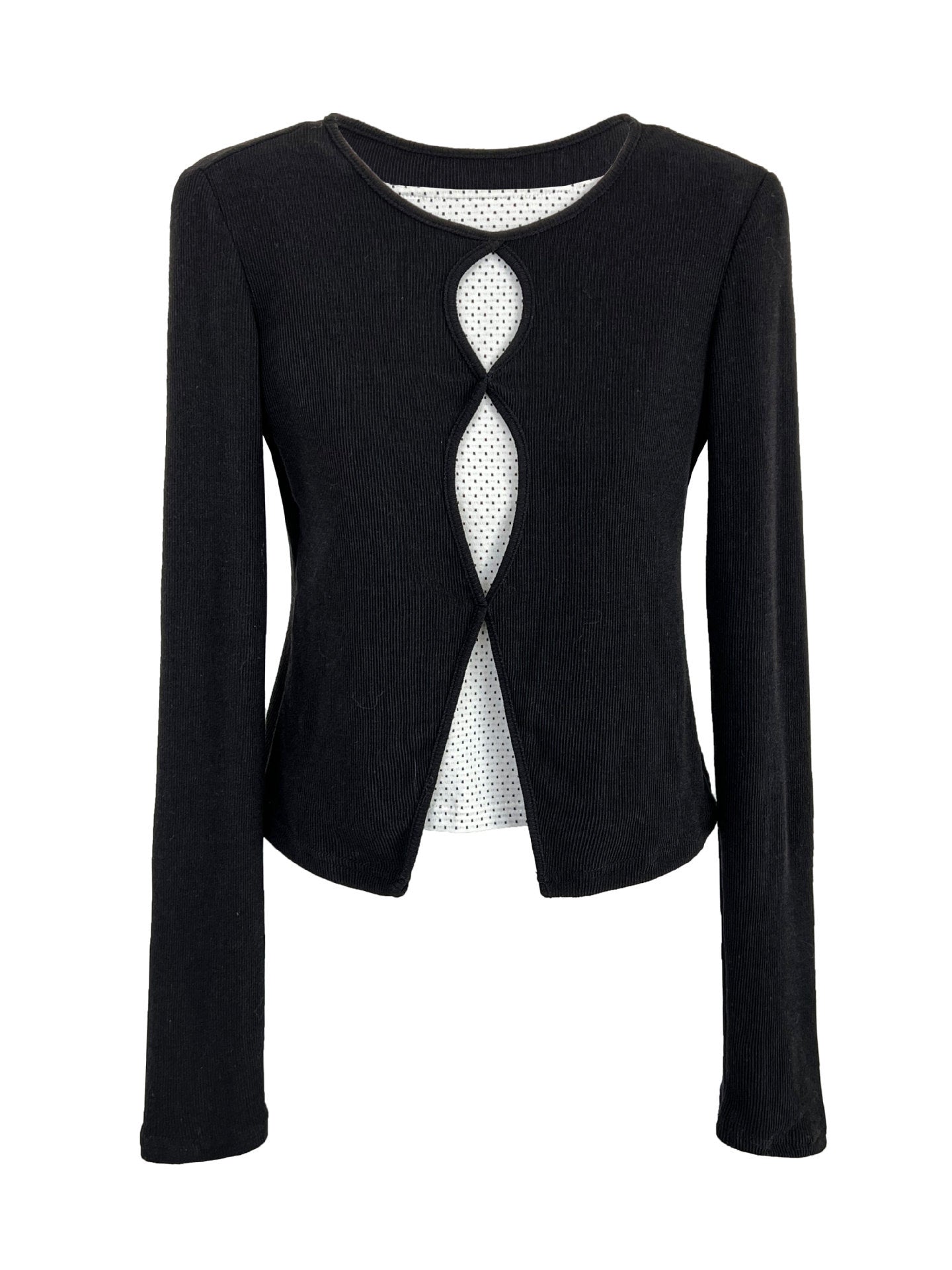 ドット×スリムニットツーピーストップス