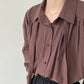 Front tack Thai design loose shirt