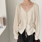 Sherling lagranc sleeve blouse