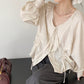 Sherling lagranc sleeve blouse