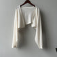 シースルーショートニットカーディガン