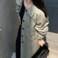 Olive green long coat