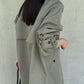 Olive green long coat