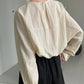 Soft sleeve simple blouse