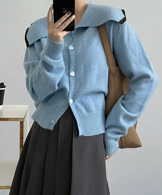 長袖 ニット カラー デザインセーター レディース shi cogn xi – weMALL